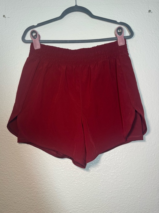 Avia Pants - Avia Deep Red Athletic Elastic-Waist Shorts